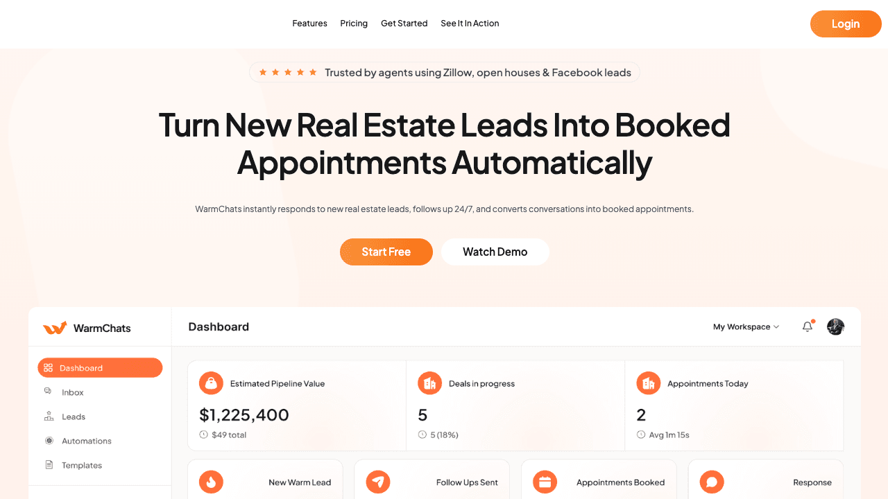 LEAD Generation & Chat App — WarmChats